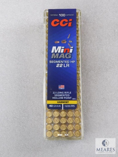 CCI Mini Mag .22LR Ammo. 40 Grain Segmented Hollow Point