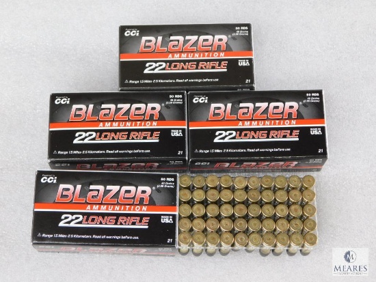 CCI Blazer .22LR Ammo, 40 Gr Lead Round Nose. 200 Rounds