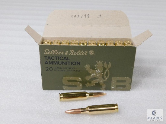 Sellier and Bellot 6.5 Creedmoor Ammo 20 Rounds 140 Grain FMJBT