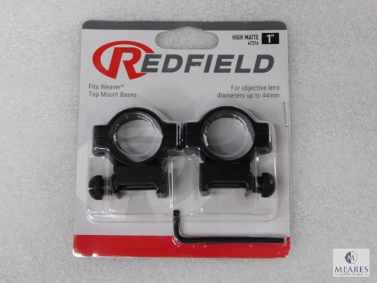 New Redfield 1" Rifle Scope Rings Matte Finish and High Clearance