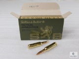 20 Rounds Sellier & Bellot 6.5 Creedmoor Ammo. 140 Grain FMJBT