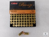 PMC Bronze .380 ACP Ammo 50 Rounds 90 Gr. FMJ