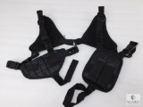 New Ambidextrous Tactical Shoulder Holster with Double Mag Pouch