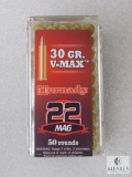 Hornady .22 Mag. Ammo 50 Rounds 30 Gr. VMAX