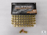 CCi Blazer 9mm Ammo 50 Rounds 115 Grain FMJ