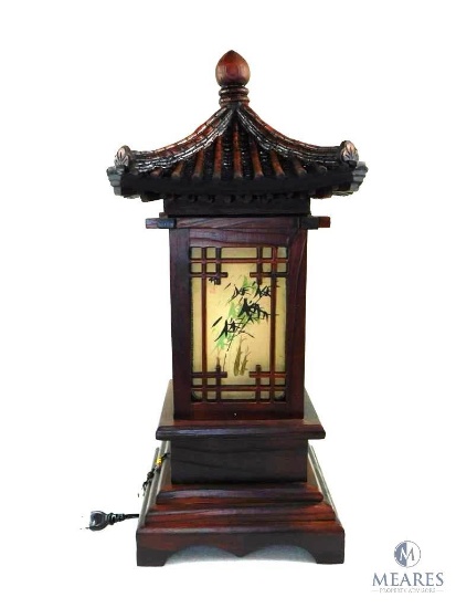 Oriental Inspired Pagoda Lamp