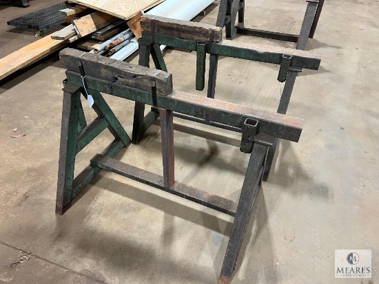 Set of Two Shop Made Saw Horses/Work Stands - 48 inches long x 34 inches tall