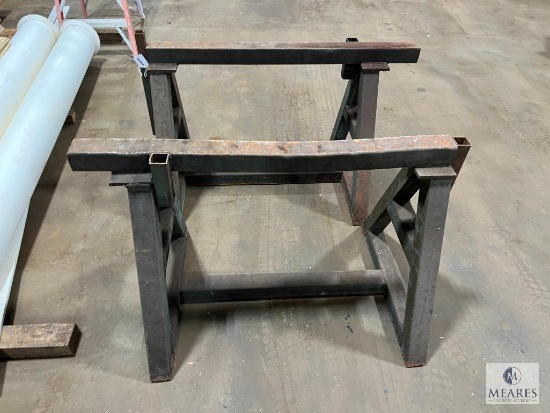Set of Two Shop Made Saw Horses/Work Stands - 50 inches long x 34 inches tall