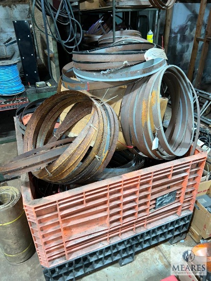 Crate of Mixed Bandsaw Blades