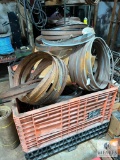 Crate of Mixed Bandsaw Blades