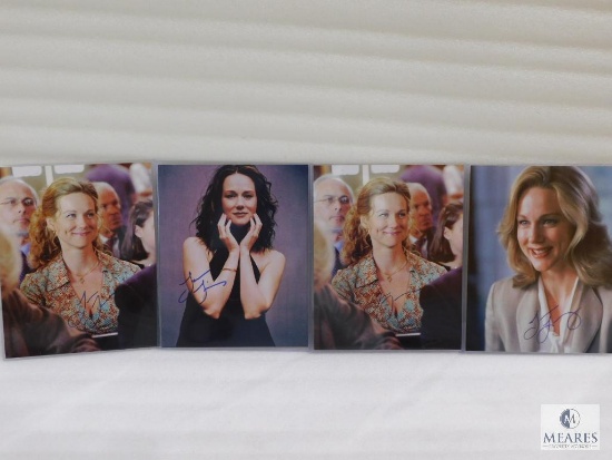 Lot of Four Autographed Pictures - Laura Linney (x4)