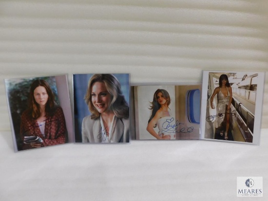 Lot of Four Autographed Pictures - Laura Linney (x2) - Angela Lindvall (x2)
