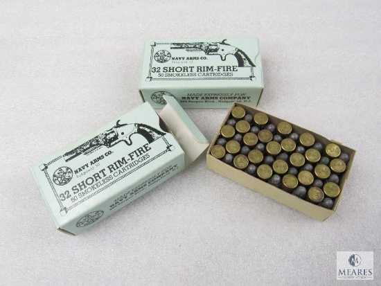 Navy Arms .32 Short Rim Fire. Two Full Boxes of 50 Rounds