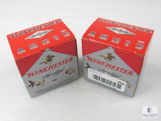 Winchester 20 Ga. 2-3/4", 7/8 oz., 7-1/2 Shot Two Boxes