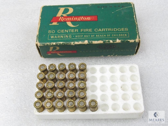 Vintage Box of Remington .25 ACP 50 Gr. Metal Case Ammo