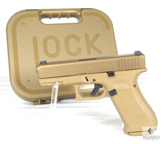 New Glock Model 19X Gen 5 9mm Luger Semi-Auto Pistol in Coyote Tan