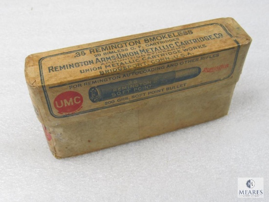 Vintage UMC .35 Remington Soft Point Ammo
