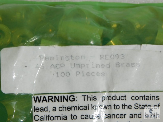 Remington .45 ACP Unprimed Bass Six Bags of 100 Each