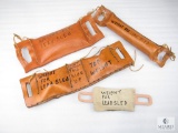 Lot of Four Leather Weight Bags