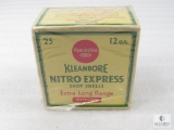 Vintage Remington Kleanbore 12 Ga. Nitro Express Shotshells 25 Round Box