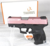 New Taurus G2c 9mm Luger Semi-Auto Pistol in Rose Gold Glitter