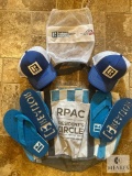 REALTOR Branded Beach Bag with Two Sets of Flip-Flops and Matching Ball Caps