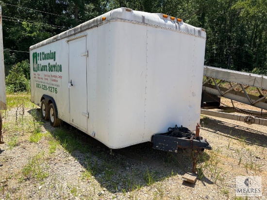 8 x 20 Box Trailer with Ramp Door - NO TITLE