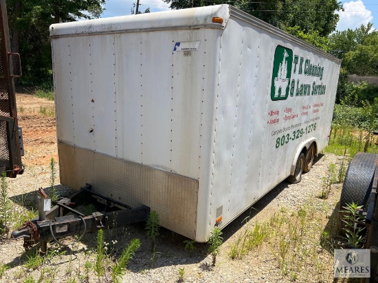 8 x 20 Box Trailer with Ramp Door - NO TITLE