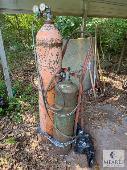 Cutting Torch Cart with Tanks