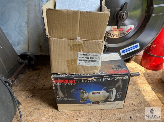 SHOPCRAFT 6-inch Heavy Duty Bench Grinder and SOLA DC Power Supply