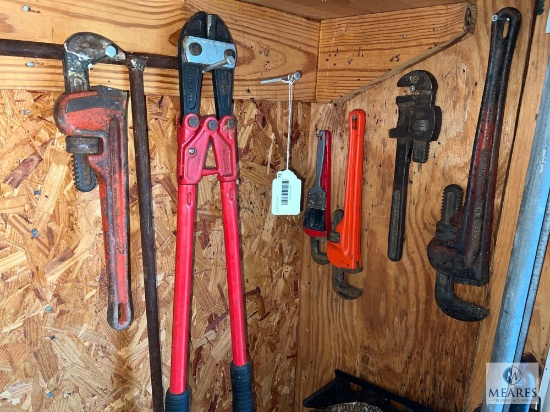 Bolt Cutters, Pipe Wrenches