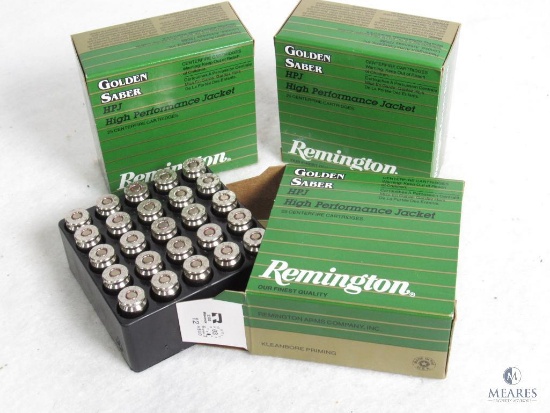 Remington .40 S&W Golden Saber 165 Gr. JHP.