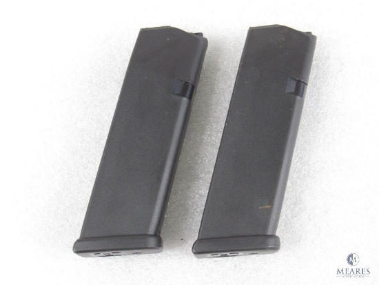 Two Glock Brand 15 Round 10mm Magazines for G20.