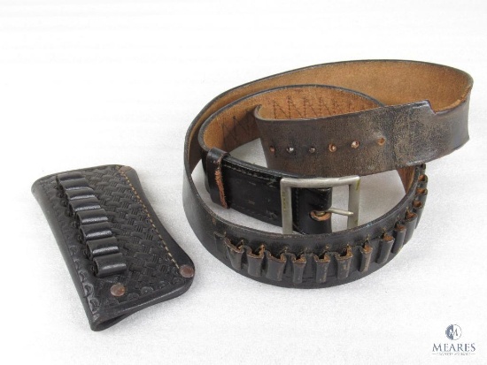 Leather Cartridge Belt Approximately 38 inches