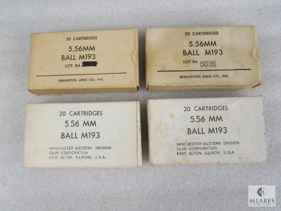 Military 5.56x45mm NATO 55 Gr. FMJ M193 Ball Ammo