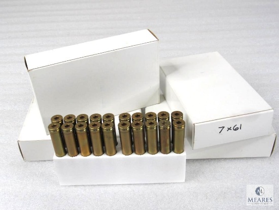 Norma Super 7x61 Unprimed Brass. Once Fired.