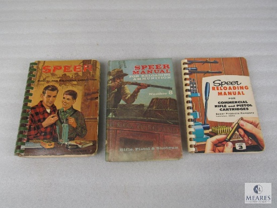 Speer Handloader's Manual Editions 3, 7 and 8