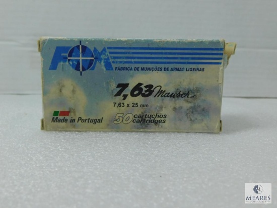 Portuguese 7.63 Mauser Ammo 86 Gr. FMJ Ammo