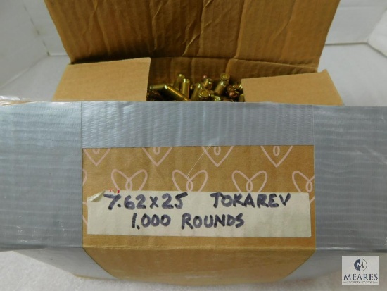7.62x25 Tokarev FMJ Ammo 1,000 rounds