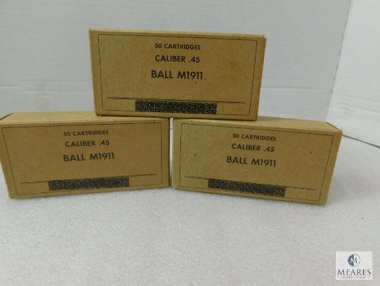 Three Boxes of .45 ACP Ammo
