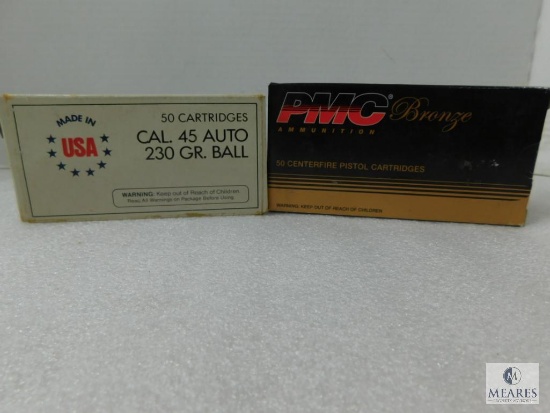 Two Boxes of .45 ACP .230 Gr. FMJ Ammo