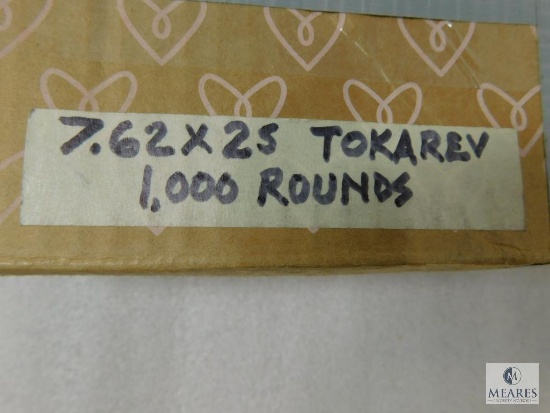 7.62x25 Tokarev FMJ Ammo 1,000 rounds