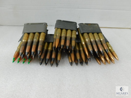 30-06 Ammo in Seven M1 Garand Enbloc Clips