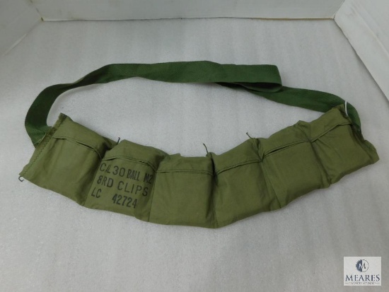 30-06 Ammo packed in Enbloc Clips and Bandolier