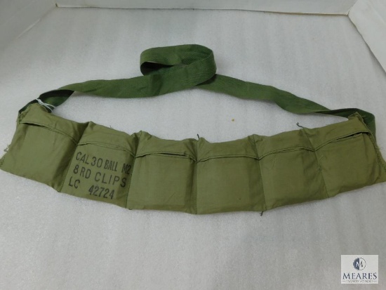 30-06 Ammo packed in Enbloc Clips and Bandolier