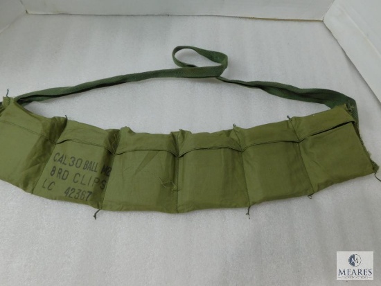 30-06 Ammo packed in Enbloc Clips and Bandolier