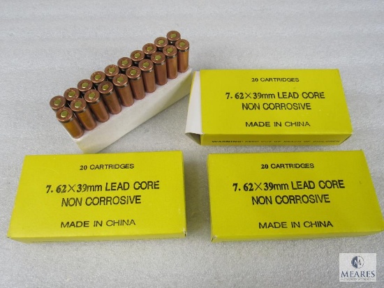 Chinese Yellow Box 7.62x39 Copper Washed Ammo