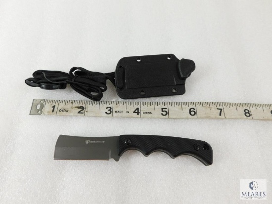 New Smith and Wesson HRT Fixed Blade Tactical Knife with Cleaver Blade