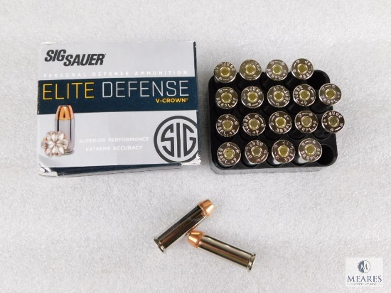 20 Rounds Sig Sauer Elite .38 Special Ammo. 125 Grain Jacketed Hollow Point