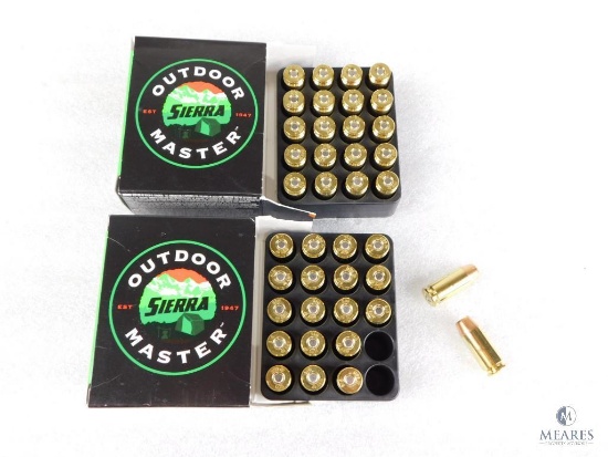 40 Rounds Sierra .40 S&W Ammo. 180 Grain Jacketed Hollow Point Self Defense